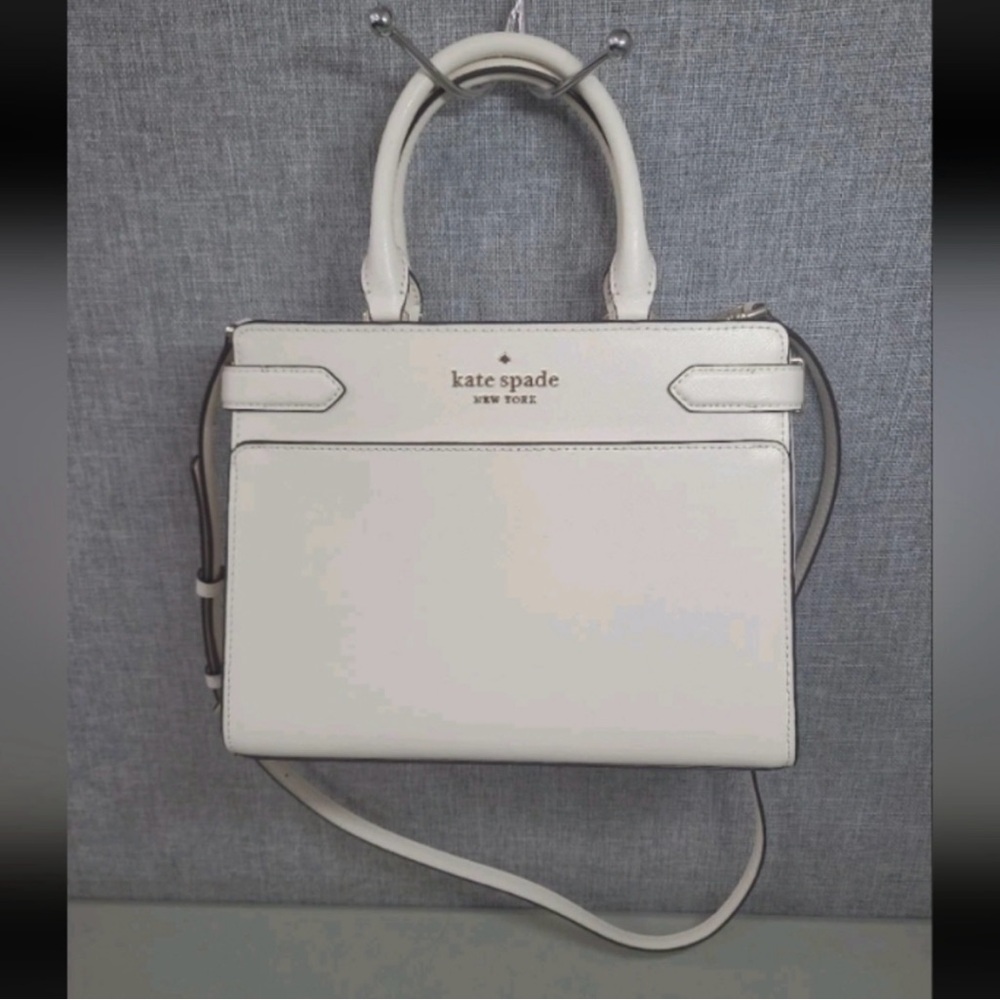 Kate Spade-New York Staci Satchel (White 🤍) - Picture 2 of 9